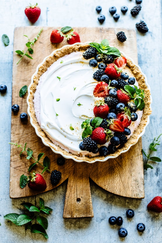 Berry Greek Yogurt Tart